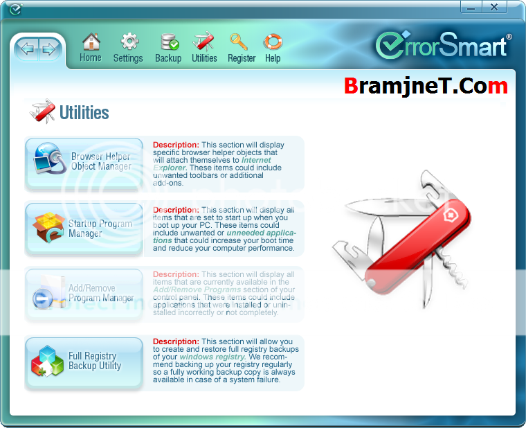 برنامج الصيانة الذي سيحدث ضجة في عالم النت ErrorSmart 2008 ESB11