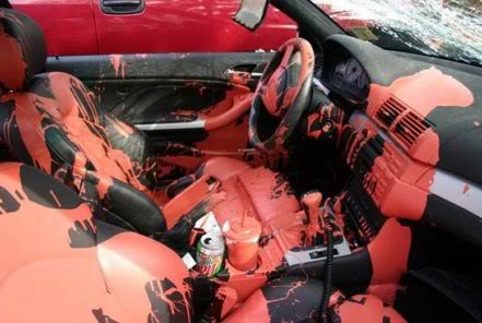 A Woman Scorned OrangePaintINcar