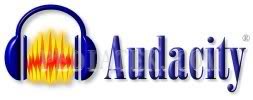 Audacity برنامج لتحرير وتحويل وتسجيل الصوت وبصيغ م Audacity-logo-r_50pct
