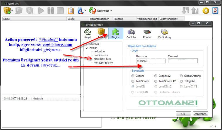Rapidshare Beklemeye Son CryptLoad ile Download Nasıl Yapılır Cryptload2