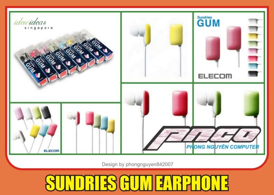 TQ-PNCO linh kiện máy tính giá rẻ ( keyboard, mouse, mp3,mp4 ...) GUMEARPHONES