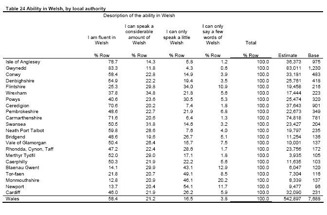 Language Use Surveys 2004-2006 Table24-1