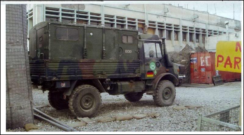 Unimog + Shelter (scratch) ISAF 001