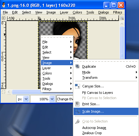 GIMP Tutorial Archive Scale