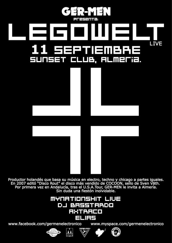 11 SEPTIEMBRE LEGOWELT LIVE! AT SUNSET, ALMERIA A2-Legowelt-LIVE