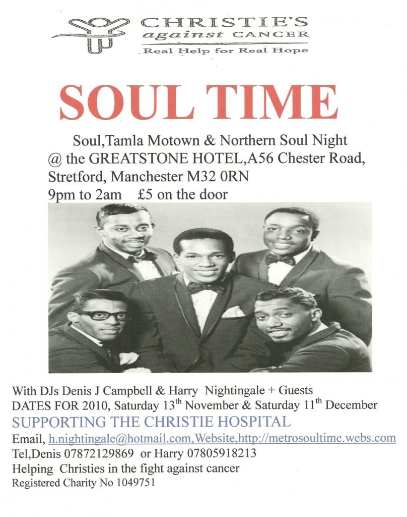 My radio show- Saturday Soul Soup 5- Soul Clash special! Soultime