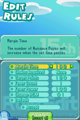 Puyo Puyo! 15th Anniversary Editrules