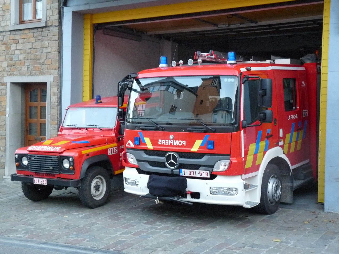 Nouvelle autopompe pour les pompîers de La Roche + photos P1080814