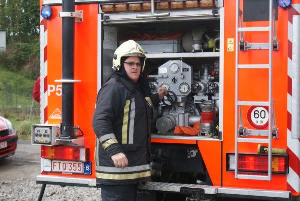 Ittre : Démo feu de bateau par les pompiers de Tubize Tubize42