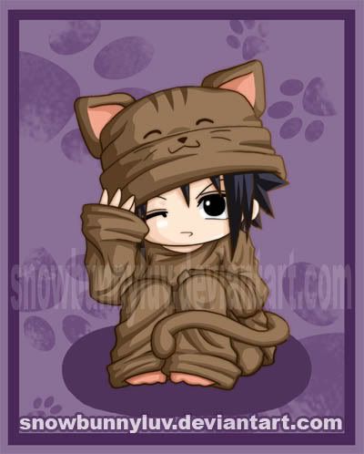 Anime Pics(View on your own risk?) Sasuke_Neko_by_snowbunnyluv