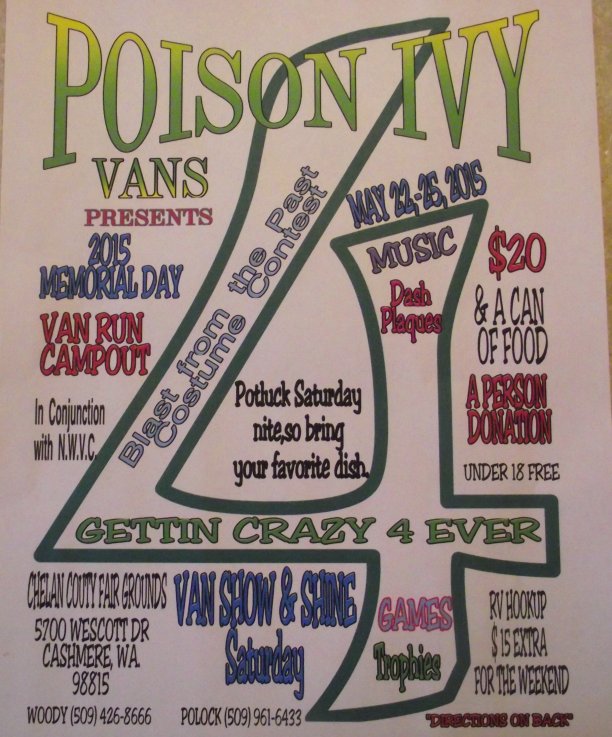 Poison Ivy Vans May 22-25 Cashmere WA Poisonivyvanrun2015_zps8f07ae0a