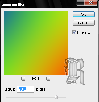 Efeito multi-color GaussianBlur