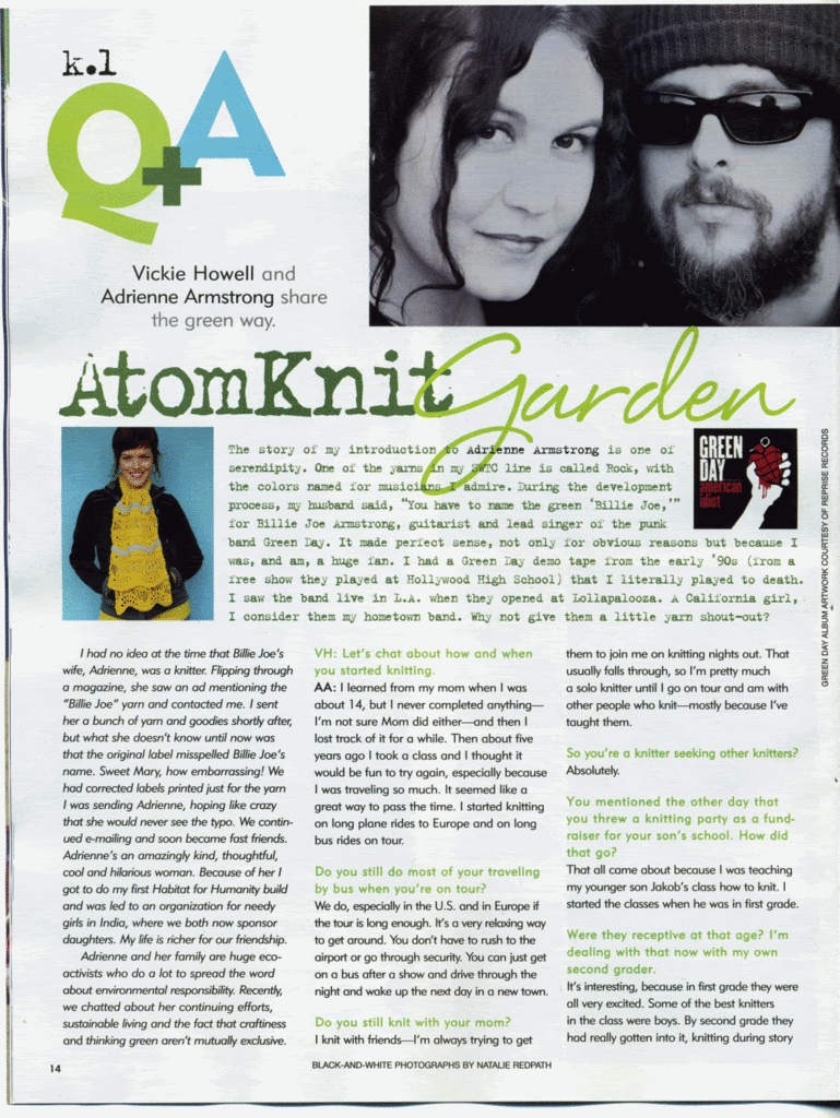 article about adie Knit1-g