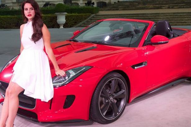 Lana Del Rey Lana-del-ray-with-the-new-jaguar-f-type-at-the-paris-launch-469958646