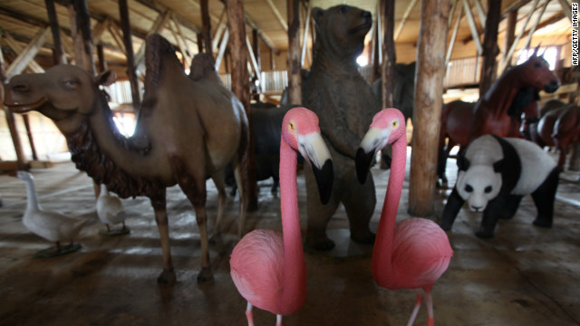 مليونير هولندي يعيد بناء سفينة نوح بأبعادها الحقيقية.    120730113431-ark-flamingoes-horizontal-gallery