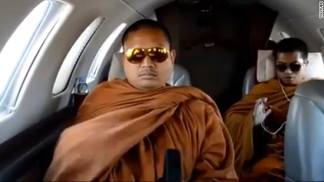 Thailand's Jet-Set Monk - on the run 130718062810-monk-youtube-story-top