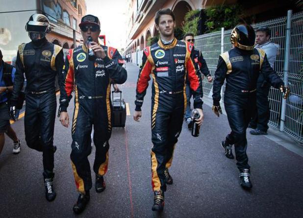 ordinary days described in one picture Showbiz-daft-punk-monaco-grand-prix-with-kimi-and-romain