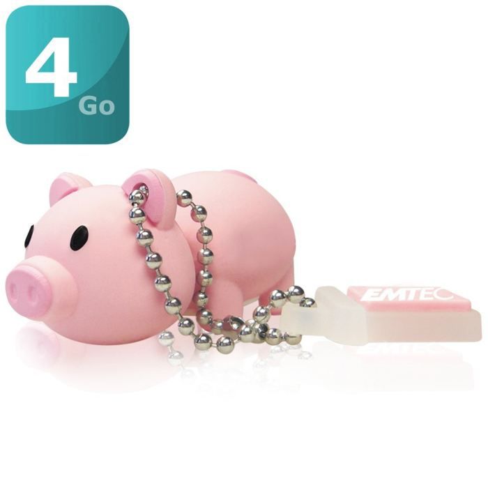 Un accessoire pour tous Emtec-cle-usb-cochon-4-go