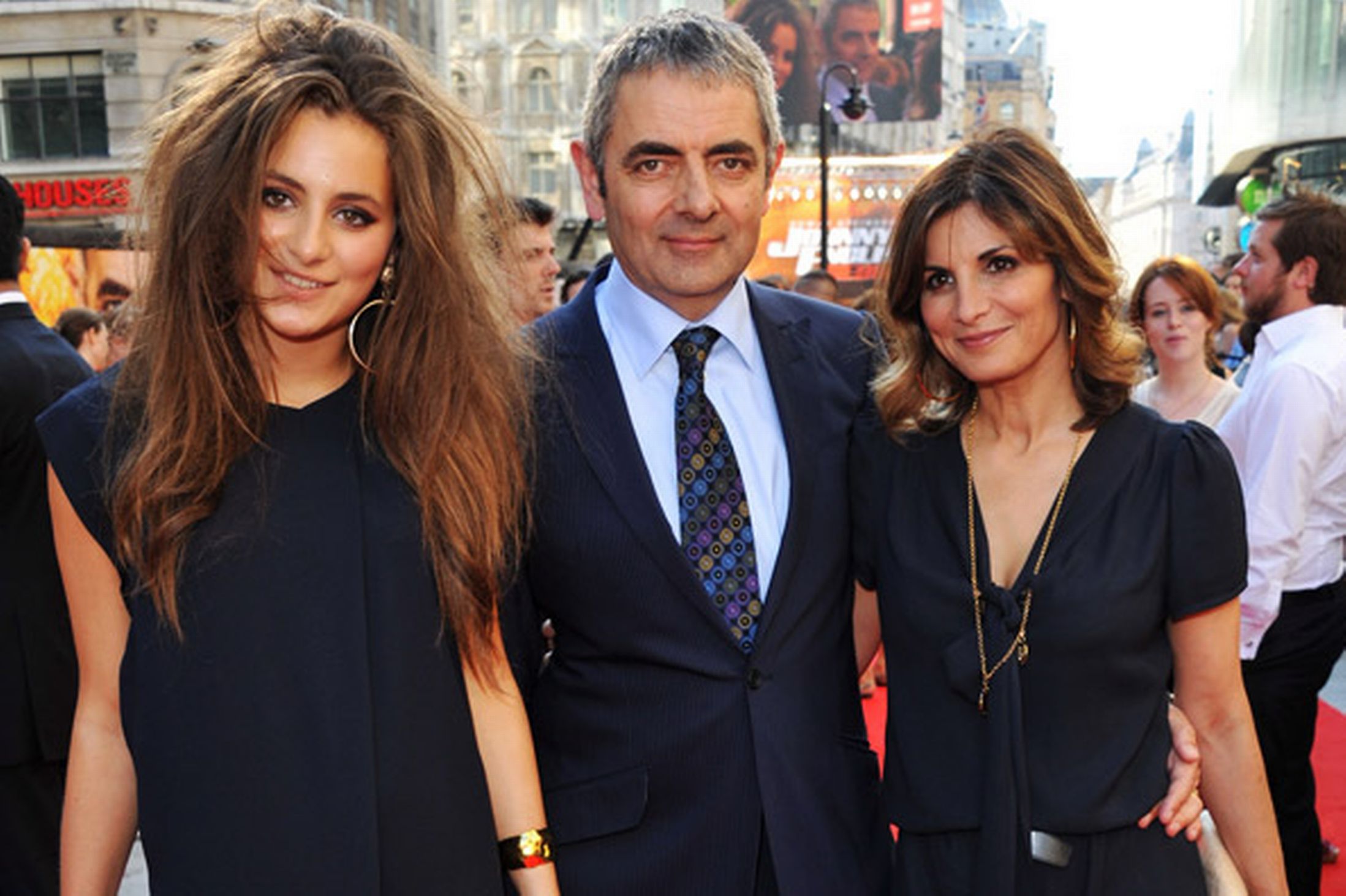 The new MINI. VIPs and fans celebrate a glamorous world premiere in London Rowan-atkinson-attends-johnny-english-rebord-premiere-with-his-daughter-lily-and-wife-sunetra-sastry-pic-wire-259473537-82879