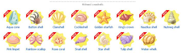 Actualización 29/07 Hideeniseashells