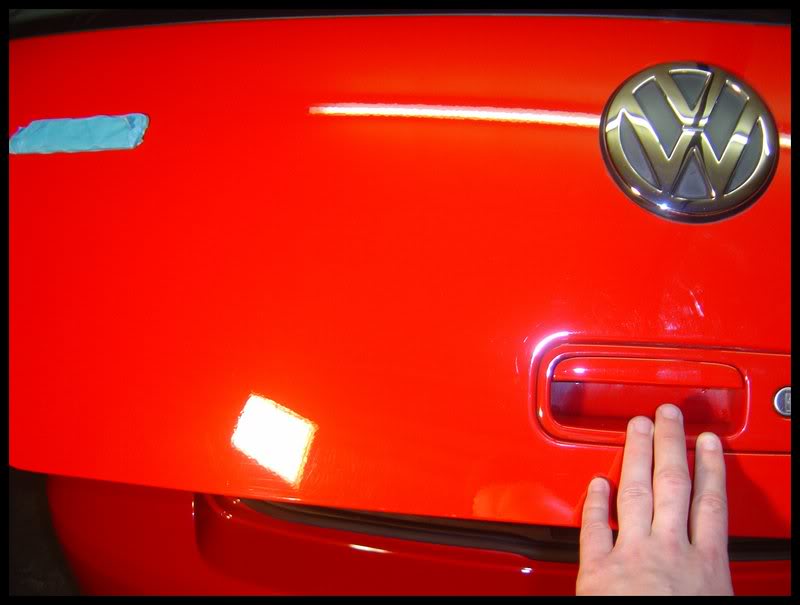 VW Golf R32 Detail Bootlidafter