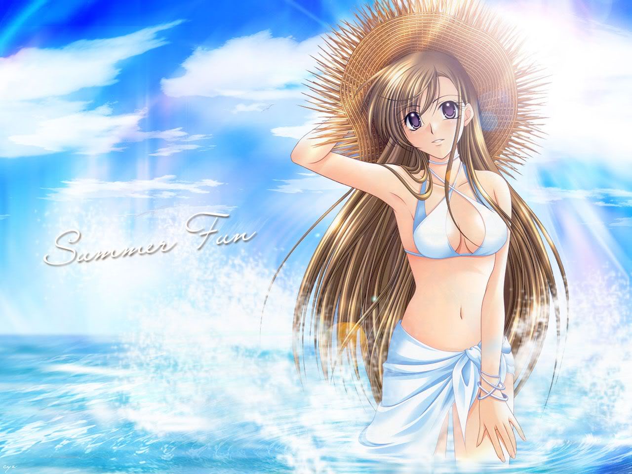 Manga en maillot de bain