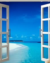 wallpaper para sus calulares Beach_door