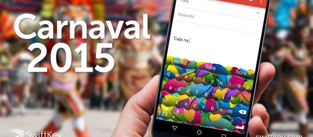 Carnaval está aí! Prepare-se com este tema colorido e grátis do SwiftKey para Android Id113818