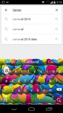 Carnaval está aí! Prepare-se com este tema colorido e grátis do SwiftKey para Android Id113823