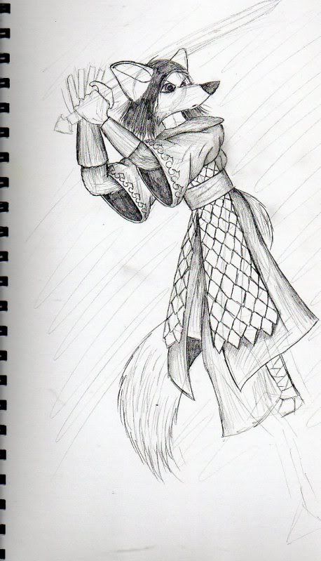 Shadow of the Dog Lord Art Blog-Oct 11, 2009-Fenrir by LeoPreston Coyotecaptainesssketch