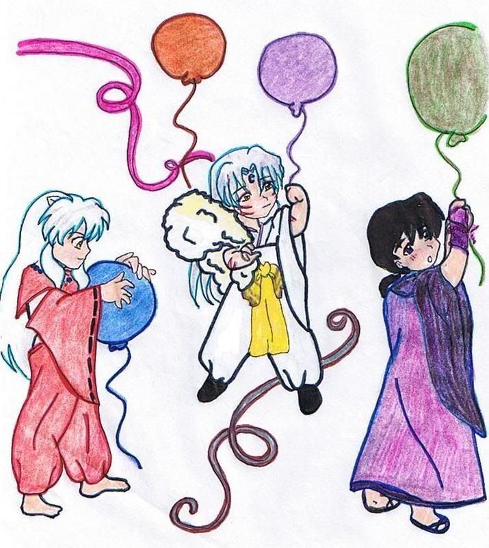 Imagenes graciosas de Inuyasha Fiesta