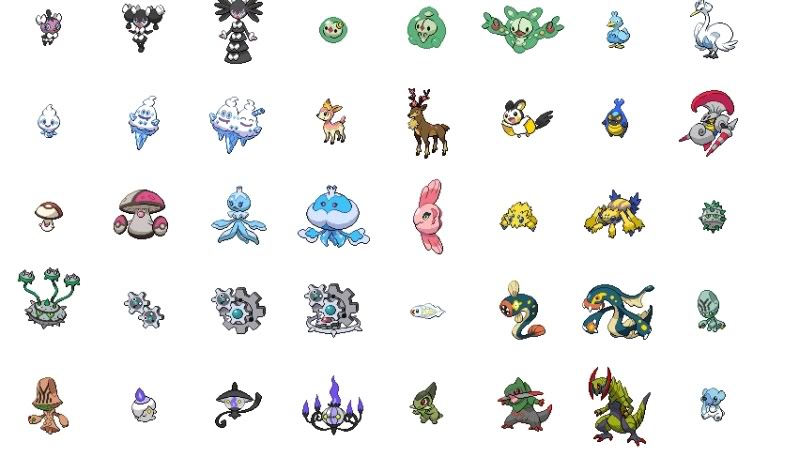 Todos los pokemons de la quitna generacion Po3