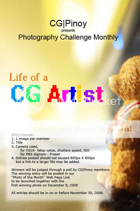 Why not have a monthly Assignment? Photochallenge1