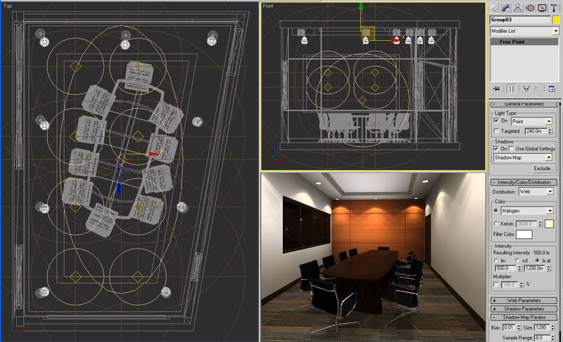 Default Scanline Renderer in 5 Easy Steps (For Small Interior Spaces) Step3