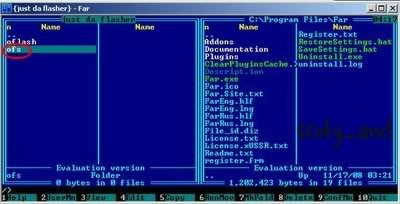 (Ask) Use Far Manager+JD Flasher 5-1
