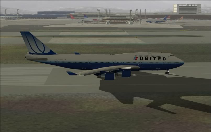 [FS9] SBGR - KJFK / B744 United PMDG FS2004-007