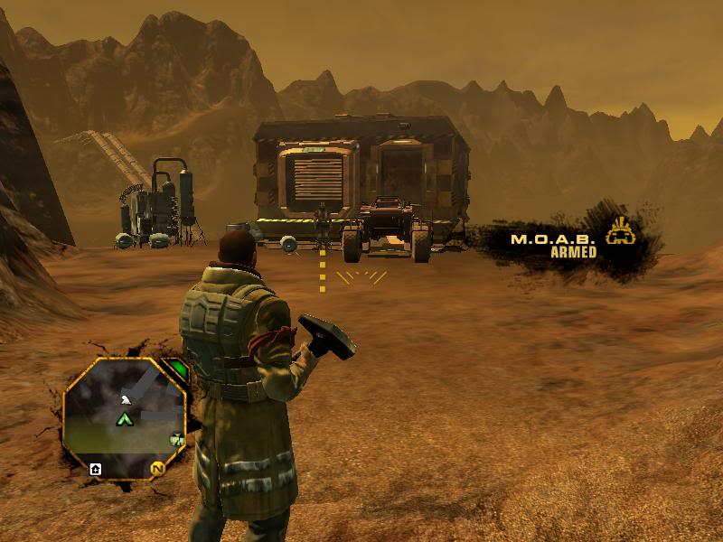 Red Faction stood desolate on the empty Tarmac Moab