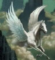    Pegasus-Flying-Through-Clouds-Poste