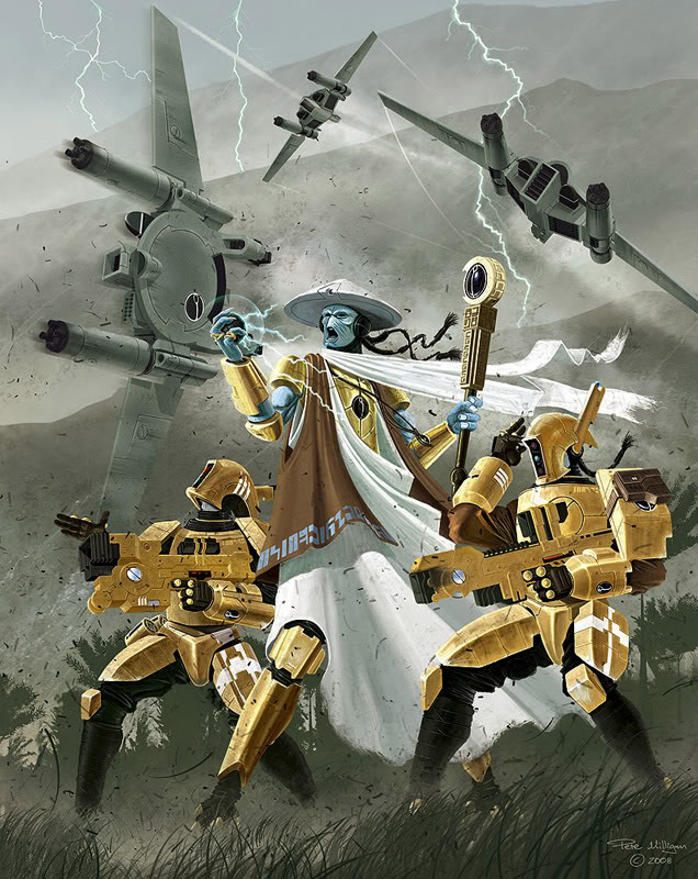 Warhammer 40k Tau-Warriors-and-dronessmaller