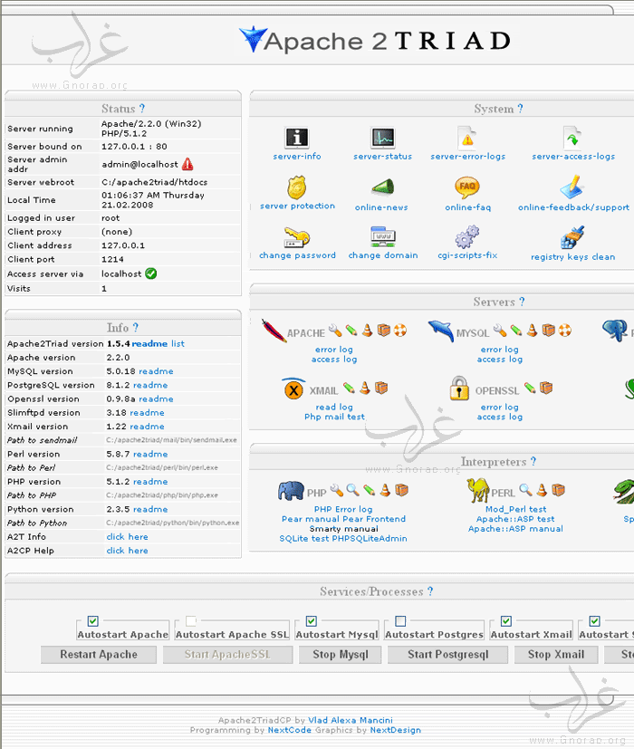     Apache2Triad 1.5.4 Apache2Triad_10