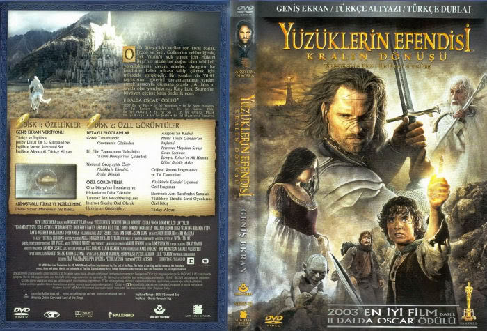 Yüzüklerin Efendisi 3 - Kralın Dönüşü - The Lord of the Rings 3 - The Return of the King [2003] DVD Turkce Lord3-poster