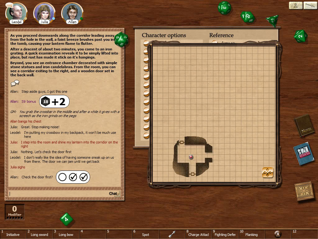 aqui unas imagenes de "Fantasy Grounds" para que se animen Screenshot0005