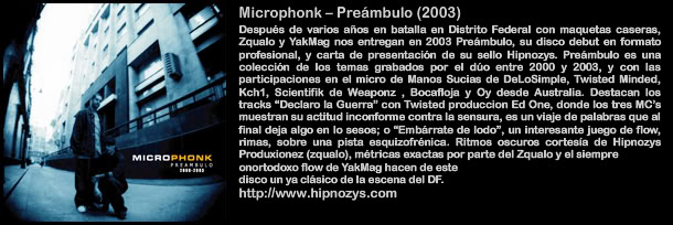 Yak Mag - Discografia - Mexico D.F Hipnozys-microphonk