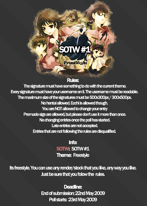 SOTW #1 SOTWFormat2v2