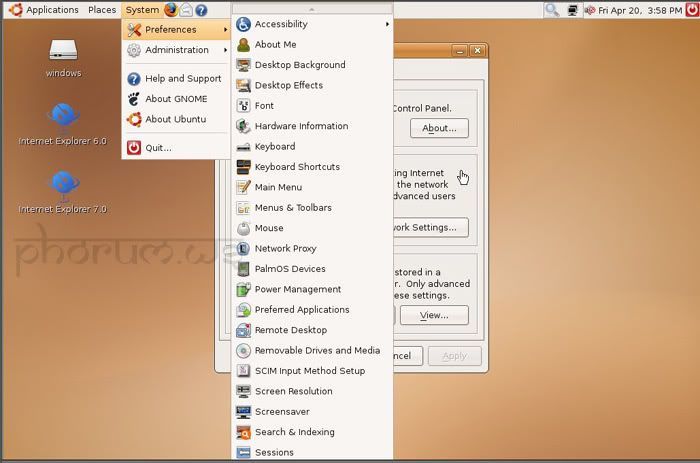 Linux UBUNTU v7.04 'Feisty Fawn' - Desktop i386 (32 Bit - x8 Capturer_3