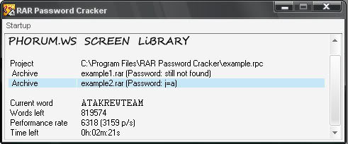 اقوي مكتبة برامج لن تصدق عينيك وشرح وافي لوظيفة كل برنامج ...... جديد 2008 RarPassCracker_Screen