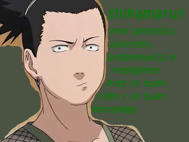 Test Que personaje de naruto eres  Shikamaru