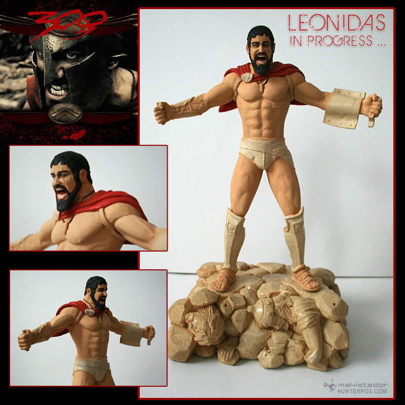 Statue kit resine Leonidas film 300 TERMINE - SPARTIATES !!! 2-38