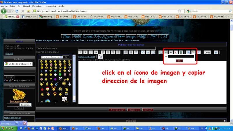 Como poner fotos en el foro Imagens2