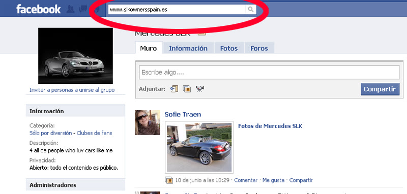 SLK OWNERS SPAIN en Facebook y Tuenti Facebook_02